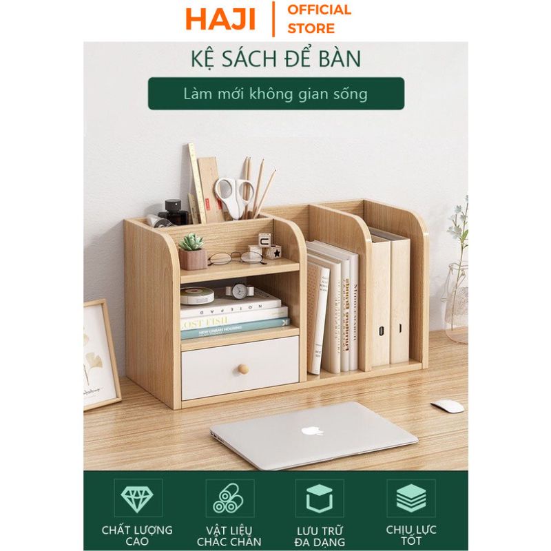 Kệ đa năng nhiều ngăn phân chia vật dụng khoa học nhỏ gọn thương hiệu HAJI A176
