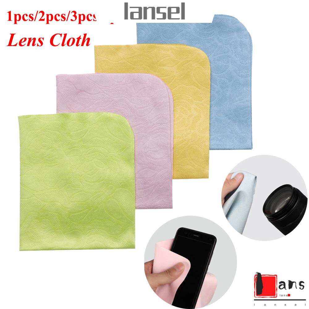 ❤LANSEL❤ 1/2/3/4 Pcs Random Color New Glasses Cleaning Cloth Screen Microfiber Eyeglasses Cleaner High quality Phone Camera Multi-color Lens Phone Screen