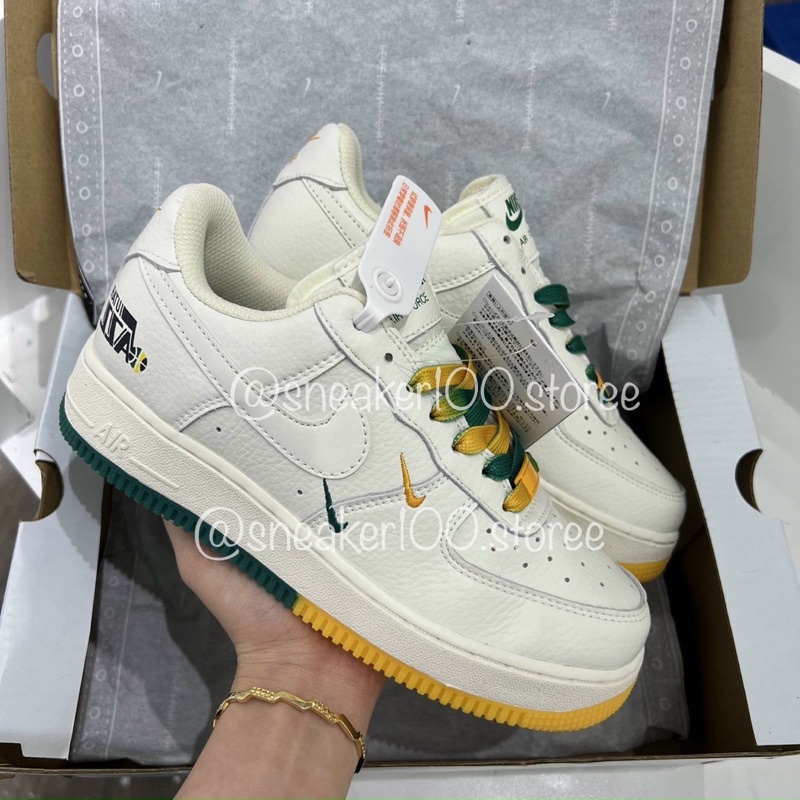 Full bill box+quà tặng🎁Giày _AF 1 ‘07 azz âm dương trắng đế xanh vàng thể thao nam nữ