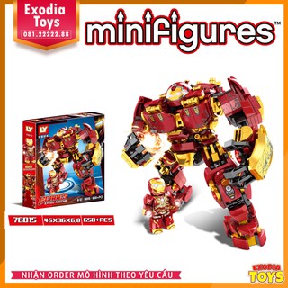 Xếp hình người máy Hulkbuster Iron Man - Đồ Chơi Lắp Ghép Sáng Tạo - LY76015