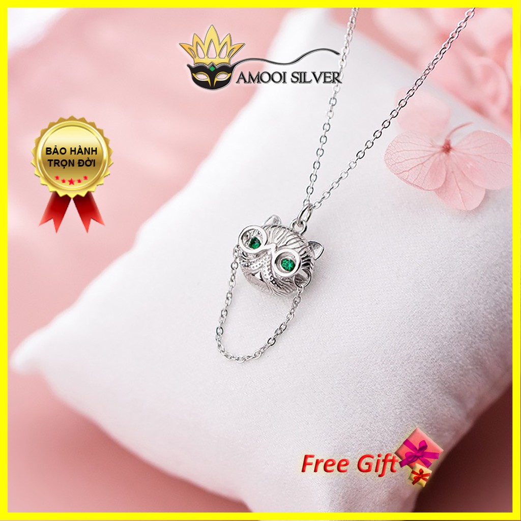 Dây chuyền bạc S925 mèo hoàng thượng - Amooi Silver AD139