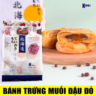 BÁNH 3Q TRỨNG MUỐI TAN CHẢY CÓ SẴN 2 VỊ ĐẬU ĐỎ - KHOAI MÔN