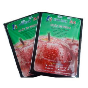 Giấy in ảnh Kim Mai 135 gsm (tập 100 tờ)