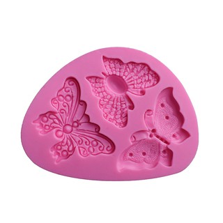 Khuôn silicon 3D 3 bướm to