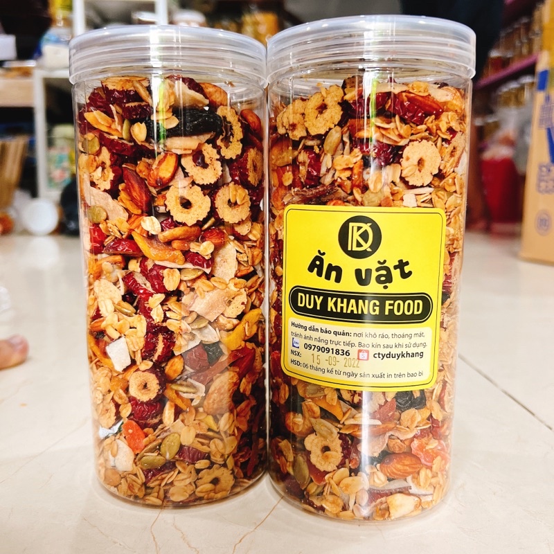 Ngũ Cốc Vị Mật Ong siêu hạt Granola hộp 500gr