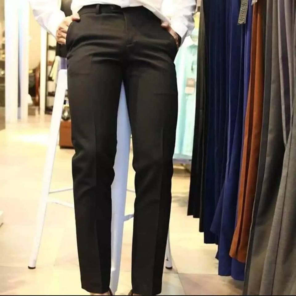 (VẢI XUẤT KHẨU) QUẦN TÂY ÂU NAM HÀN QUỐC MÀU ĐEN HOT 2019 | BigBuy360 - bigbuy360.vn