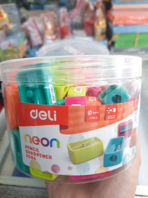 Gọt chì-chuốt chì mini deli neon 0594