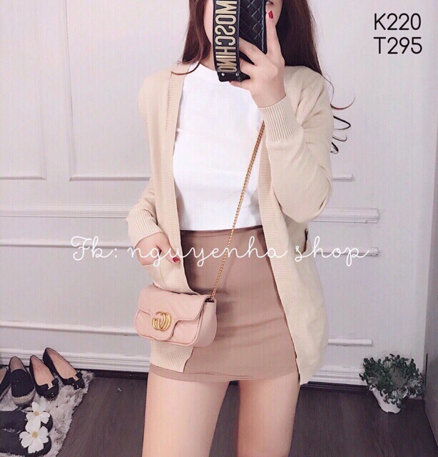 Áo khoác len dệt kim chất dày dặn mịn tay | BigBuy360 - bigbuy360.vn