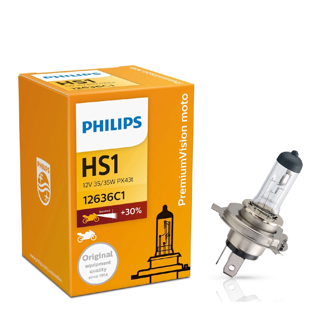 Philips Original Standard Bulb HB3 HB4 9005 9006 HIR2 HS1 Đèn Pha Xe Chất Lượng Gốc Bóng đèn Halogen(1 bóng đèn)