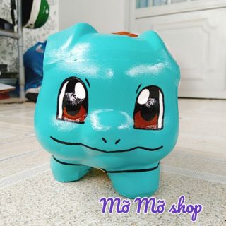 Heo đất pokemon rùa nước - heo đất handmade