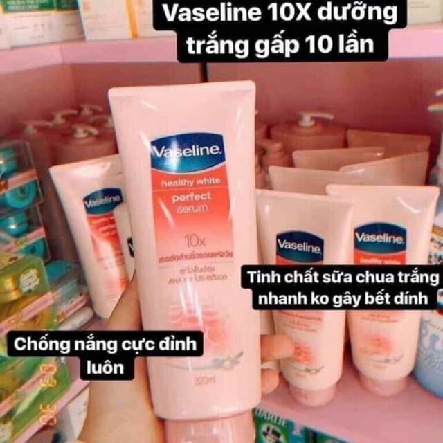 DƯỠNG THỂ VASELINE 10X THÁI LAN ,DƯỠNG TRẮNG GẤP 10 LẦN VASELINE THƯỜNG