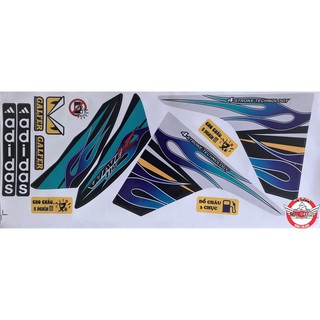 Tem Wave 110 Mẫu Lửa Xanh