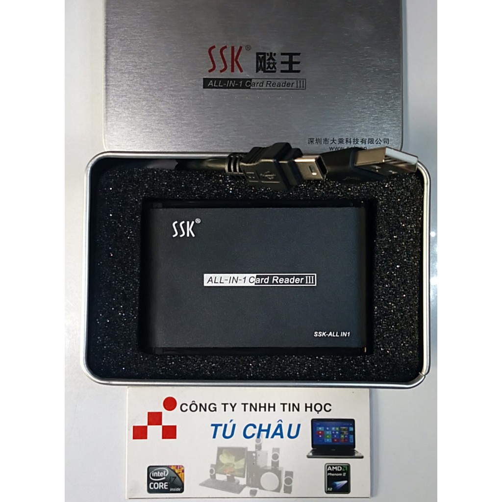 Đầu đọc thẻ Reader SSK SCRM057: All in One Card Reader SSK SCRM 0712 (025)