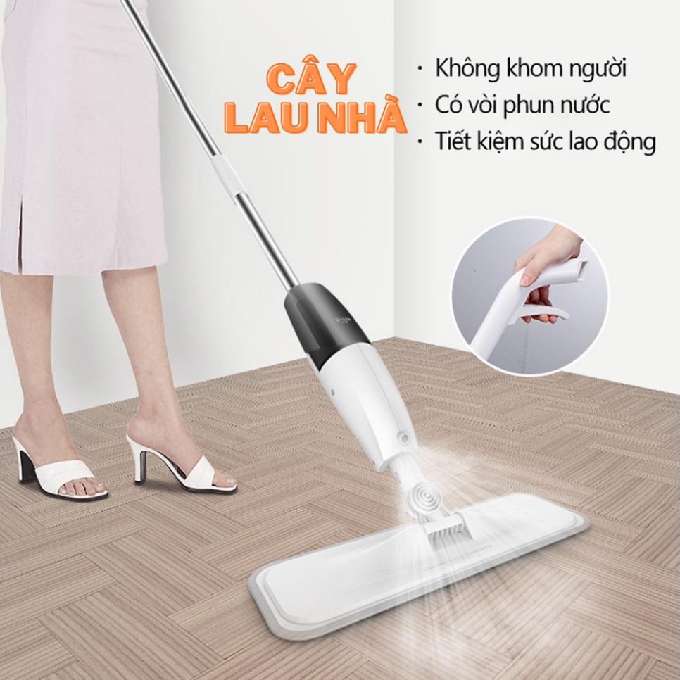 Cây chổi lau nhà kèm bình xịt nước lau sàn phun sương Aurora xoay 360 độ ( tuyển khách sỉ)