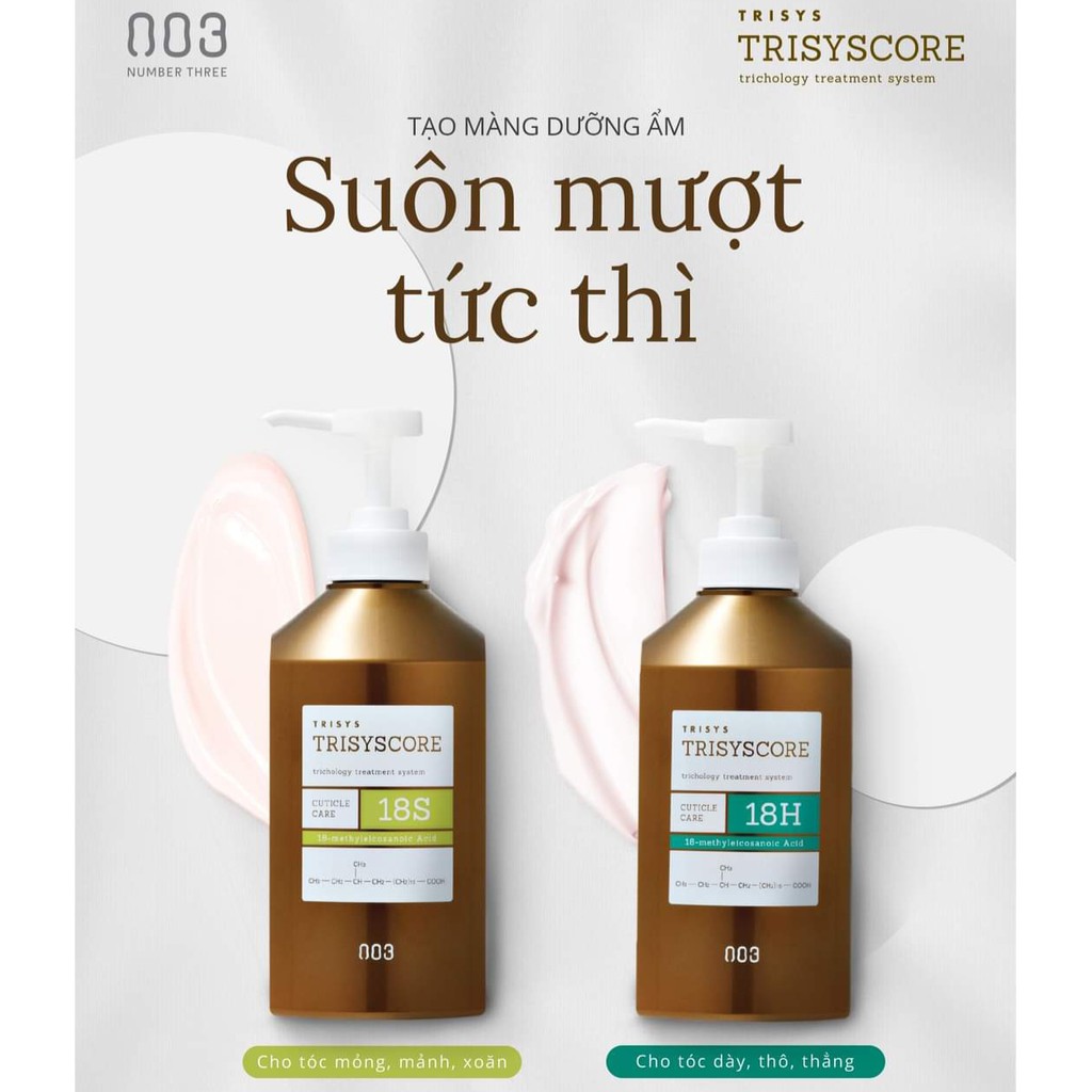 🥰 Kem Hấp Ủ 003 Trisyscore Phục Hồi Dưỡng Ẩm Suôn Mươt Và Bóng