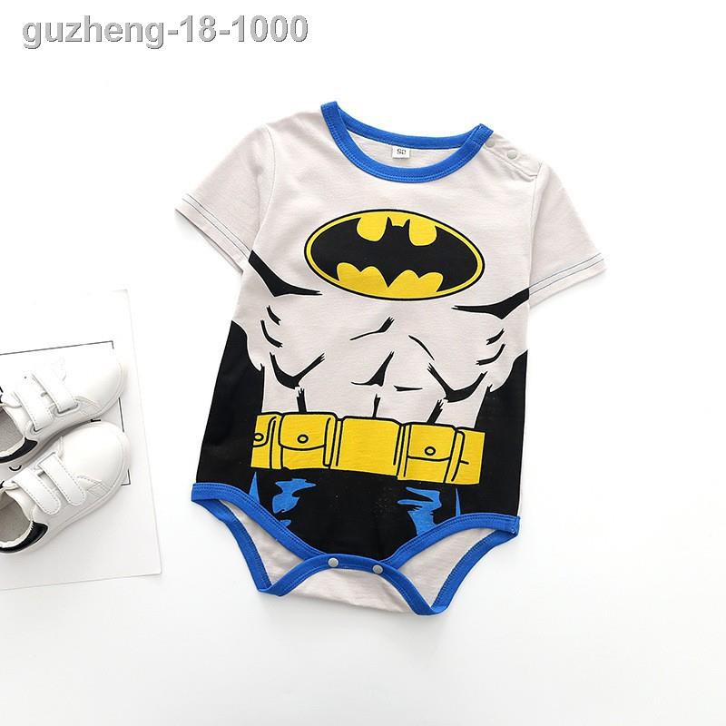 ❇℗SUPERMAN Áo Liền Quần 100% Cotton Cho Bé Trai