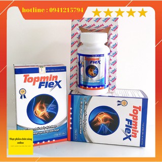 [FREE SHIP - CHẤT LƯỢNG CAO] XƯƠNG KHỚP TOPMIN FLEX - BỔ SUNG - GLUCOSAMINE - GIẢM VIÊM KHỚP - ĐAU MỎI KHỚP - LỌ 60 viên