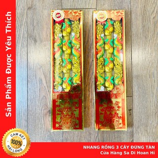 Nhang Rồng 3 Cây Đứng Tàn - Hàng Cao Cấp - Ít Khói - Không Cay Mắt - Cửa Hàng Vàng Mã Sa Di Hoan Hỉ
