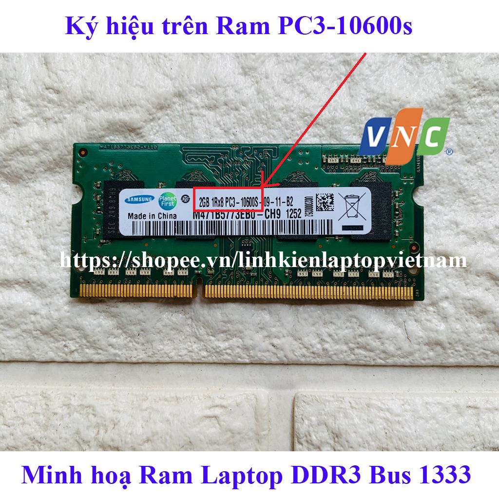 Ram laptop DDR3 2GB 4G Bus 1066/1333/1600 MHz PC3 | Hàng bóc máy.