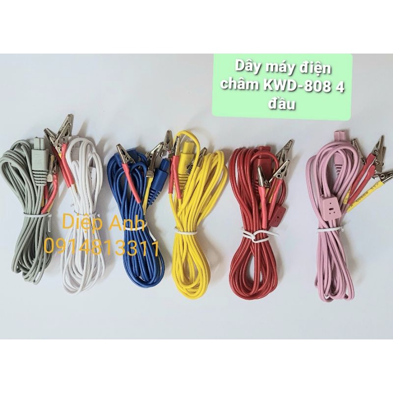 Dây điện châm 4 đầu máy KWD-808 gờ chống trượt