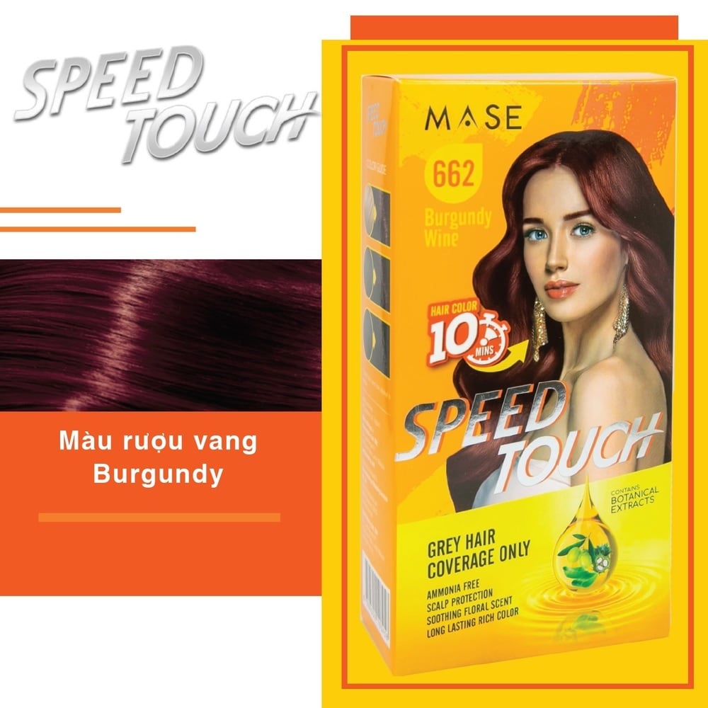 Thuốc Nhuộm Tóc Phủ Bạc Speed Touch 10 Phút 100g
