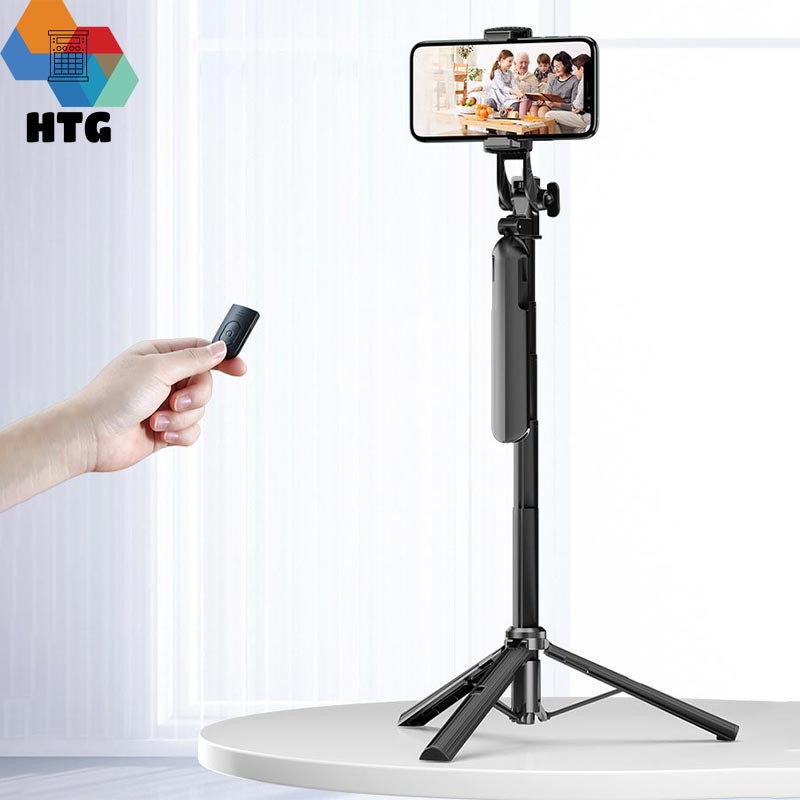 Gậy Chụp Hình Selfie Có Chống Rung, Siêu Dài, Quay Video Livestream - Tiktok, Chụp Toàn Cảnh 360, Có Bluetooth