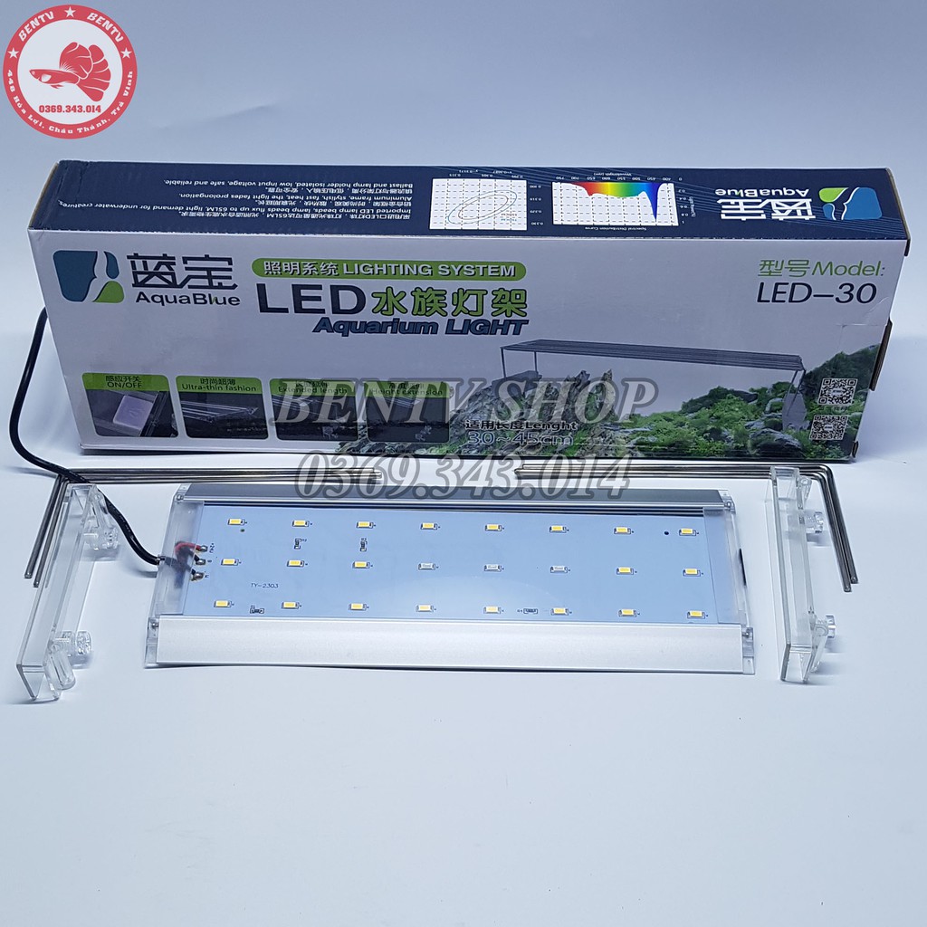 Đèn Led AquaBlue LED-30 Cho Hồ Thủy Sinh 30-40CM