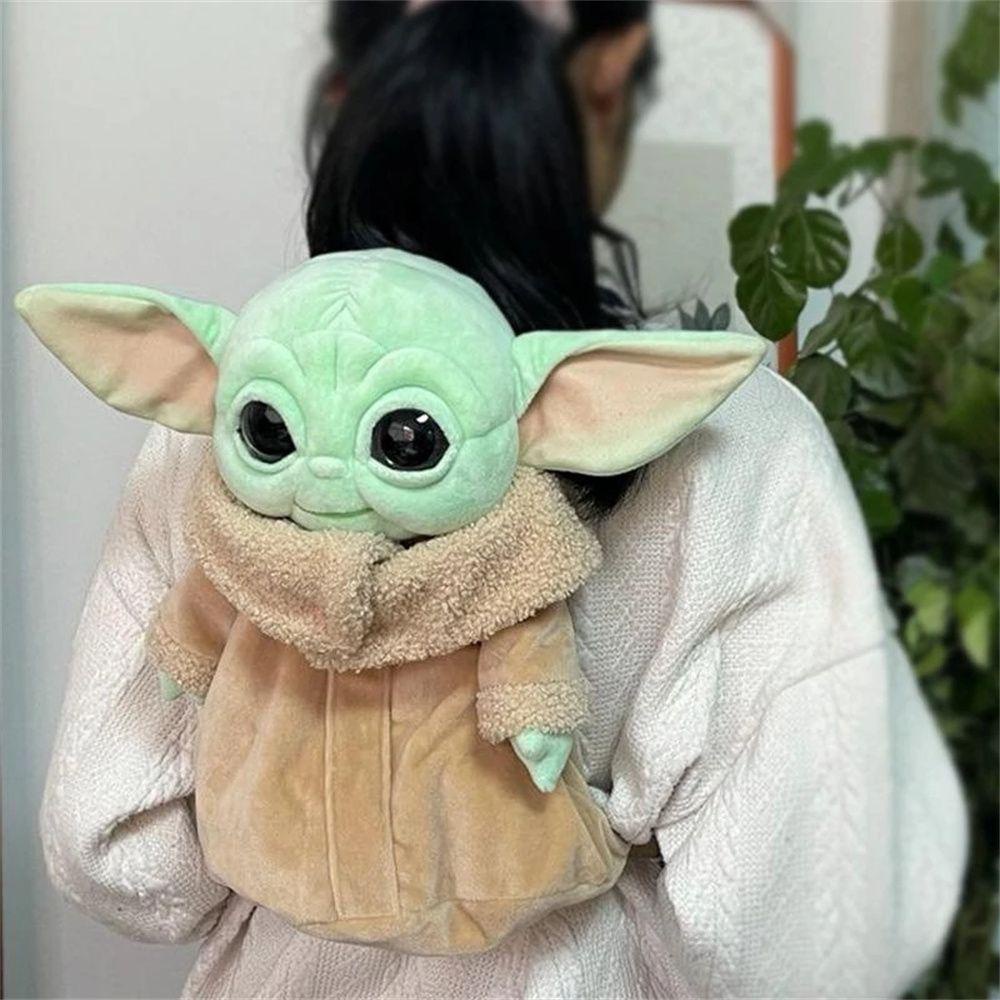 Ba Lô Đi Học Hình Búp Bê Yoda Nhồi Bông Dễ Thương Cho Bé Mẫu Giáo