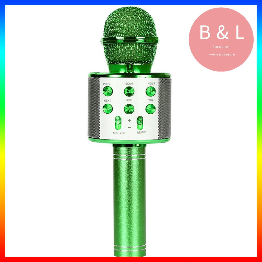 KTV Wireless Karaoke Handheld Microphone USB Player Mic Speaker Portable Christmas Birthday Home Party