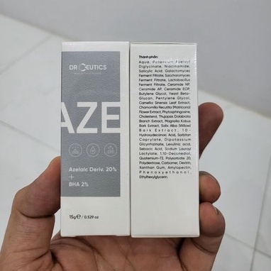 Serum Hỗ Trợ Giảm Mụn DrCeutics Azelaic Deriv. 20% + BHA 2% - 15g