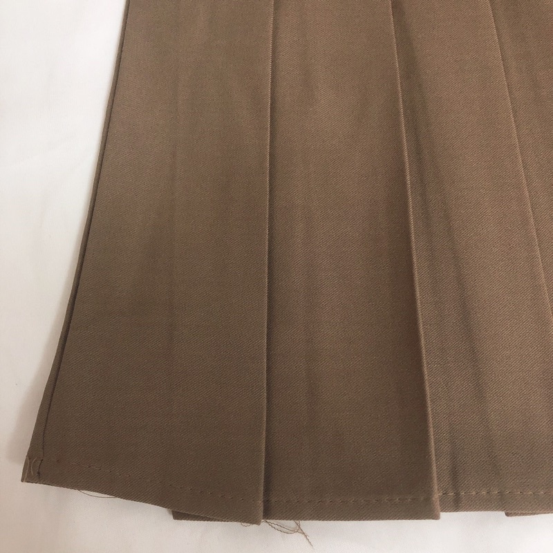 Chân váy tennis màu nâu hot trend- Chân váy xếp ly