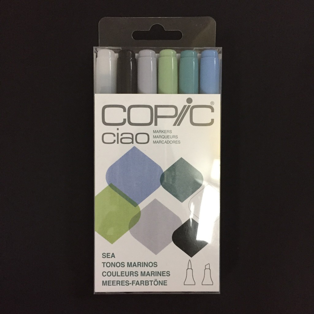 Bộ Bút Đánh Dấu Copic Ciao 6 W Nhiều Màu Sắc