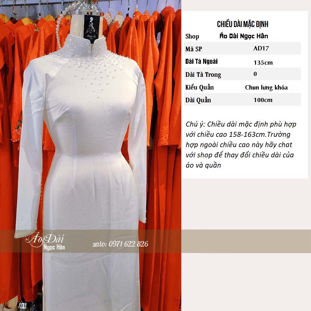 Áo Dài Cô Dâu Cưới Hỏi AD17