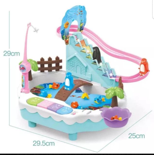 HÀNG XỊN] Đồ chơi câu cá , đàn cầu trượt, leo thang 3 trong 1 cao cấp