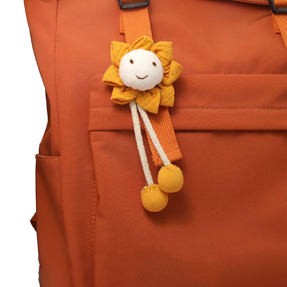 Aaron1 Phụ Kiện Móc Điện Thoại Hình Hoa Hướng Dương Mặt Cười Bằng Vải