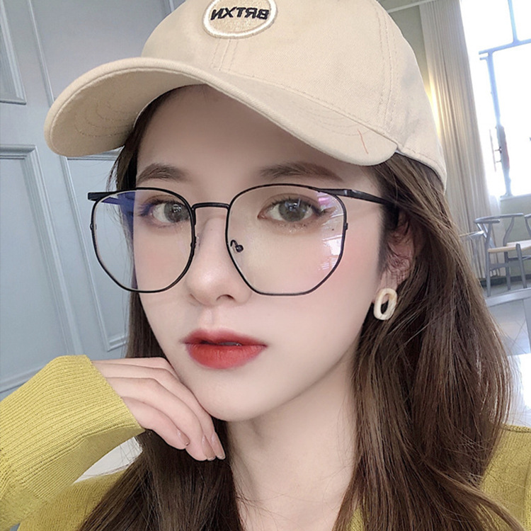 Mắt Kính Gọng Tròn Chống Bức Xạ Phong Cách Cổ Điển Cho Nữ