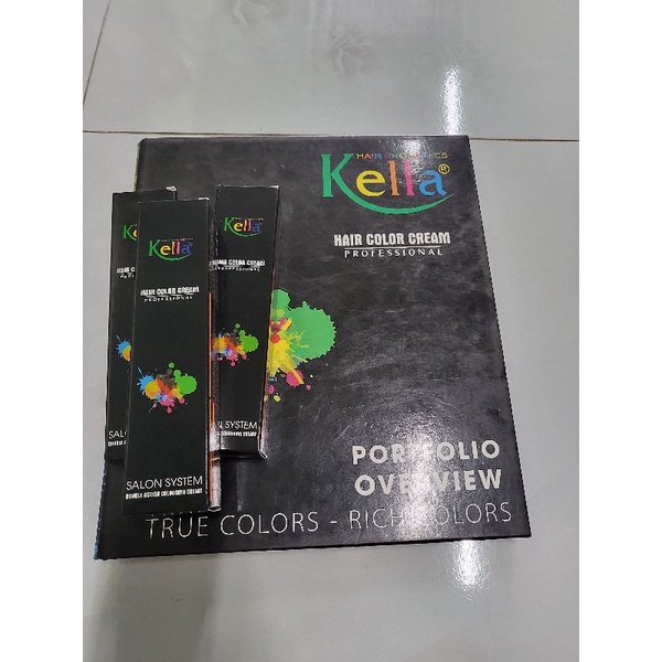 Màu nhuộm kella . chọn màu trên bảng màu