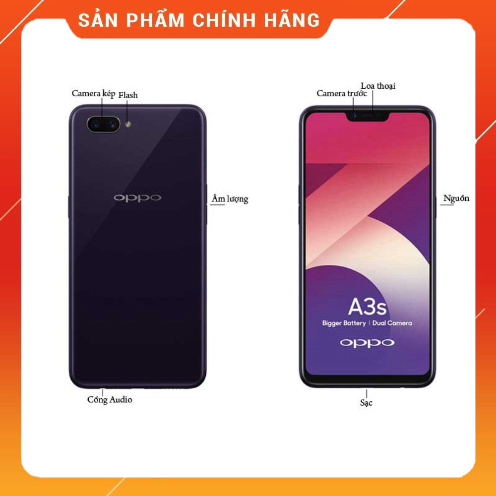 [Hot] Điên thoại OPPO A3S 2GB/16GB BẢO HÀNH 12 THÁNG