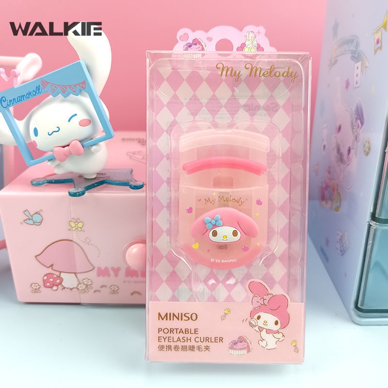 Dụng Cụ Bấm Cong Mi Lâu Trôi Thiết Kế Hình Cinnamoroll Kuromi Đáng Yêu