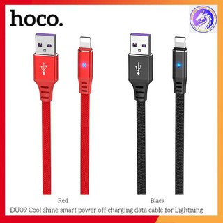 Cáp xạc nhanh hoco du09 - cổng lightning/microusb/type c - dây dù 1m - chế độ tự ngắt xạc