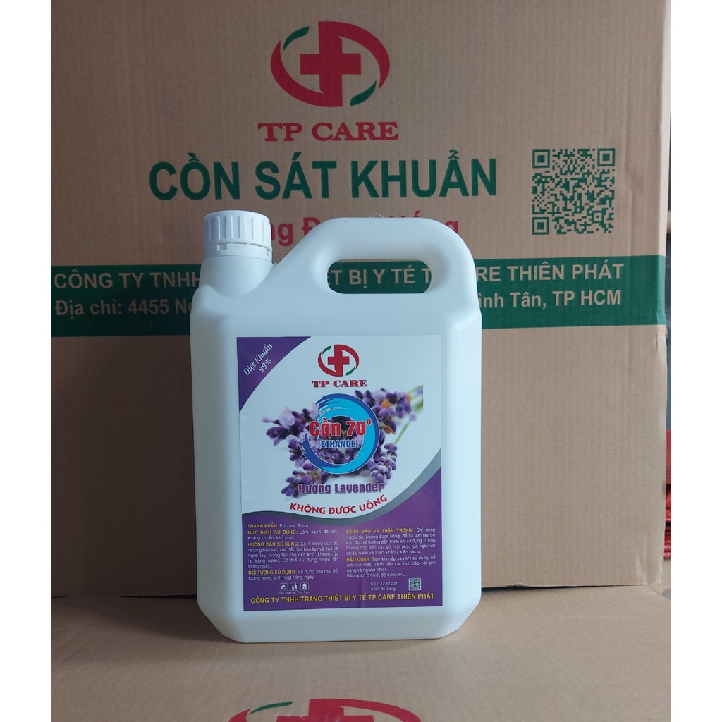 Dung Dịch Sát Khuẩn, Cồn Y Tế 70 Độ 5 Lít Cao Cấp Kháng Khuẩn Có Mùi Hương Thơm, Ngăn Ngừa Virus