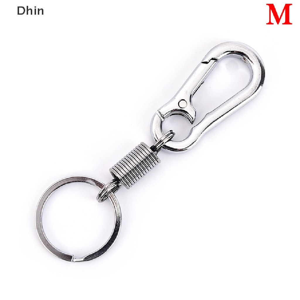 1 Móc Khóa Hình Hồ Lô Bằng Thép Không Gỉ Có Thể Thu Gọn Chống Thất Lạc