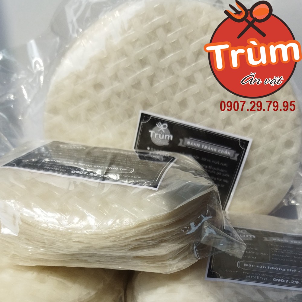 Bánh tráng cuốn thịt - loại tròn mỏng 16cm