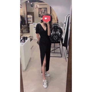 <SALE> Đầm xoắn eo thun thái (FREESIZE)
