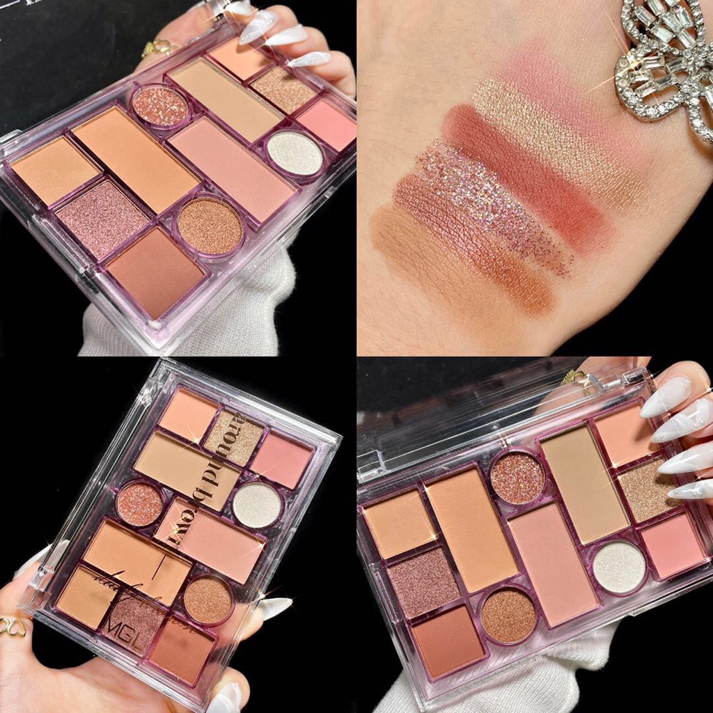 Bảng Phấn Mắt MGL 12 Ô Tông Màu Nâu Tây Siêu TRENDY Xiin house | BigBuy360 - bigbuy360.vn