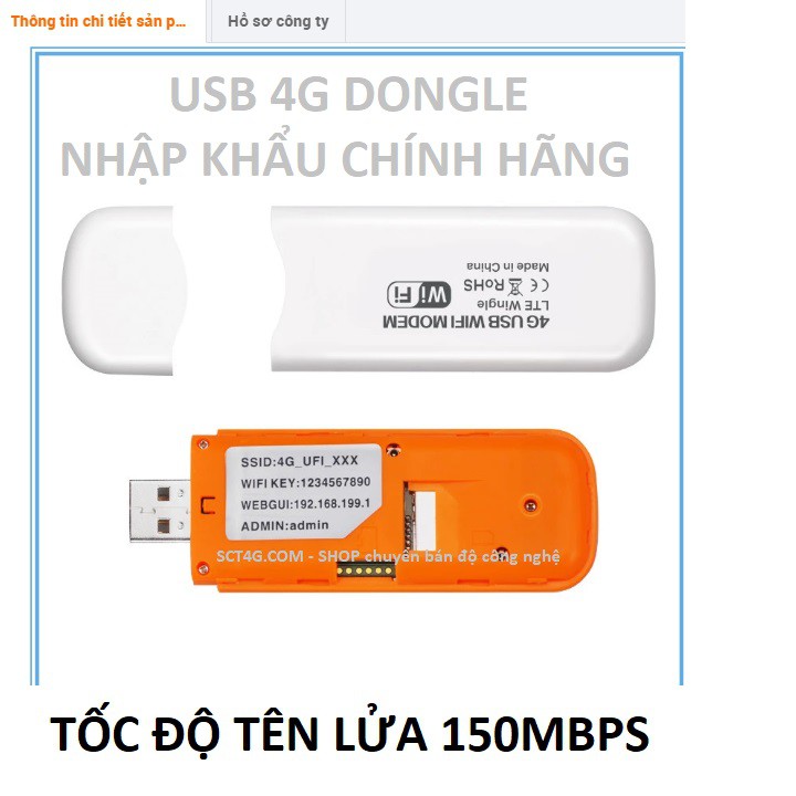 Cục Phát Wifi Usb Dongle Từ sim 3G 4G Cực Tốt