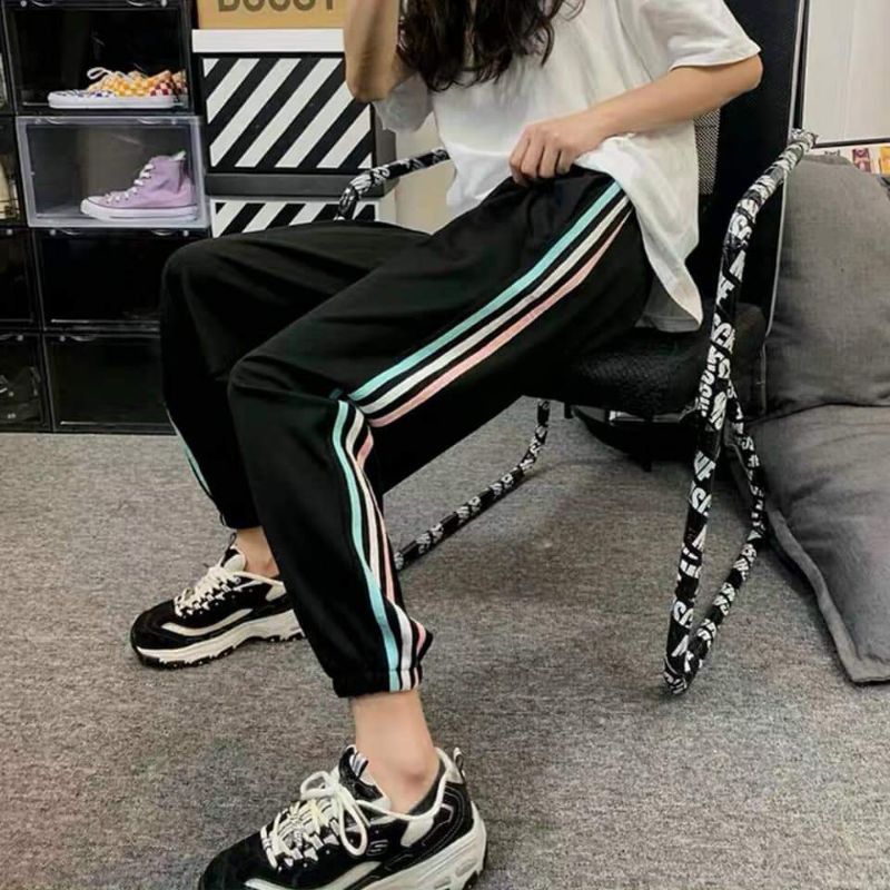 Quần joger line (form unisex) ảnh chụp thật