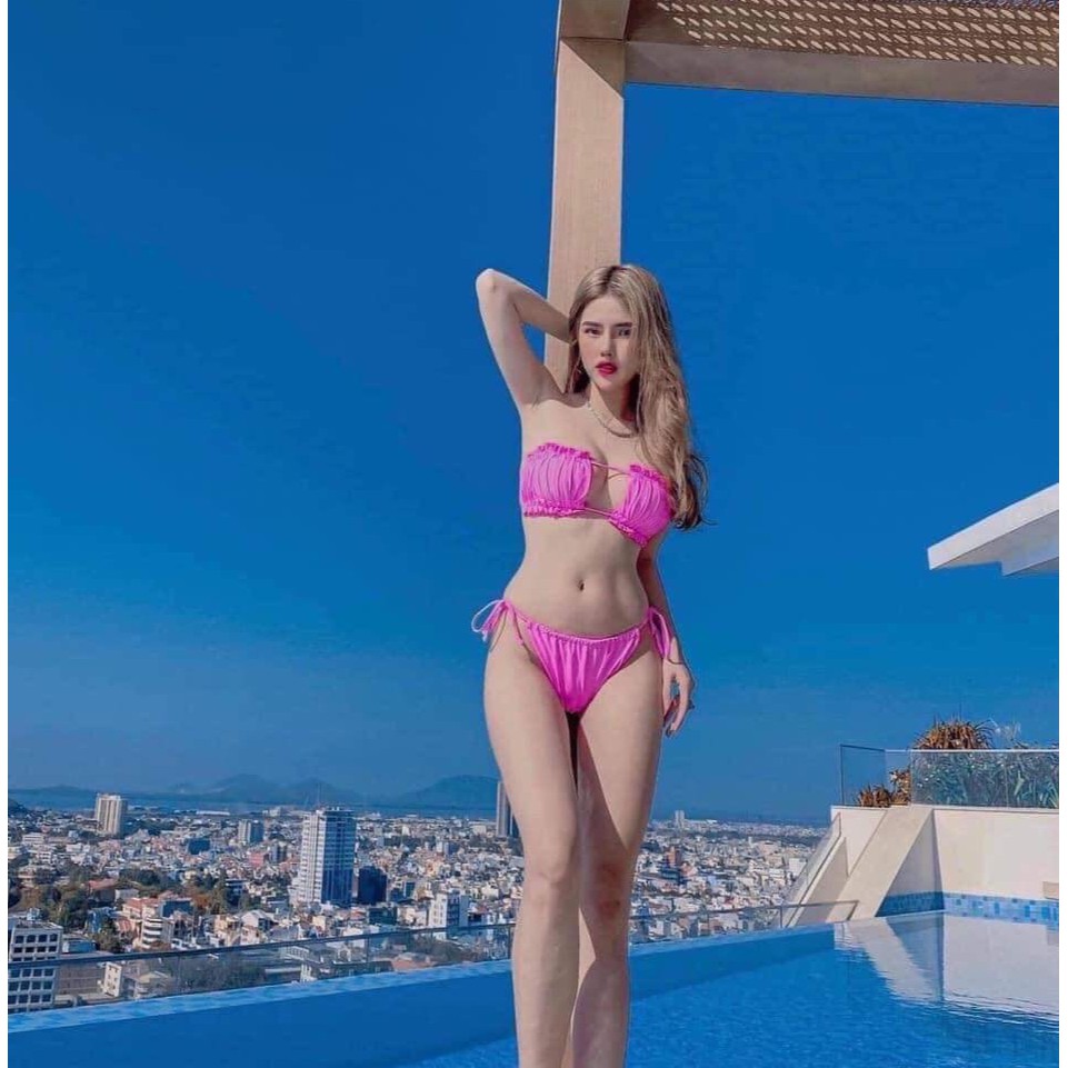 [Mã WASTUP giảm 10% tối đa 30K đơn 99K] Bikini Nữ Hai Mảnh Quần Tam Giác Mút Mỏng Sexy Freesize Bin Sports BHV083 | BigBuy360 - bigbuy360.vn