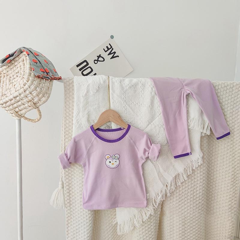Bộ Đồ Ngủ Lưng Cao In Họa Tiết Hoạt Hình Dễ Thương Cho Bé