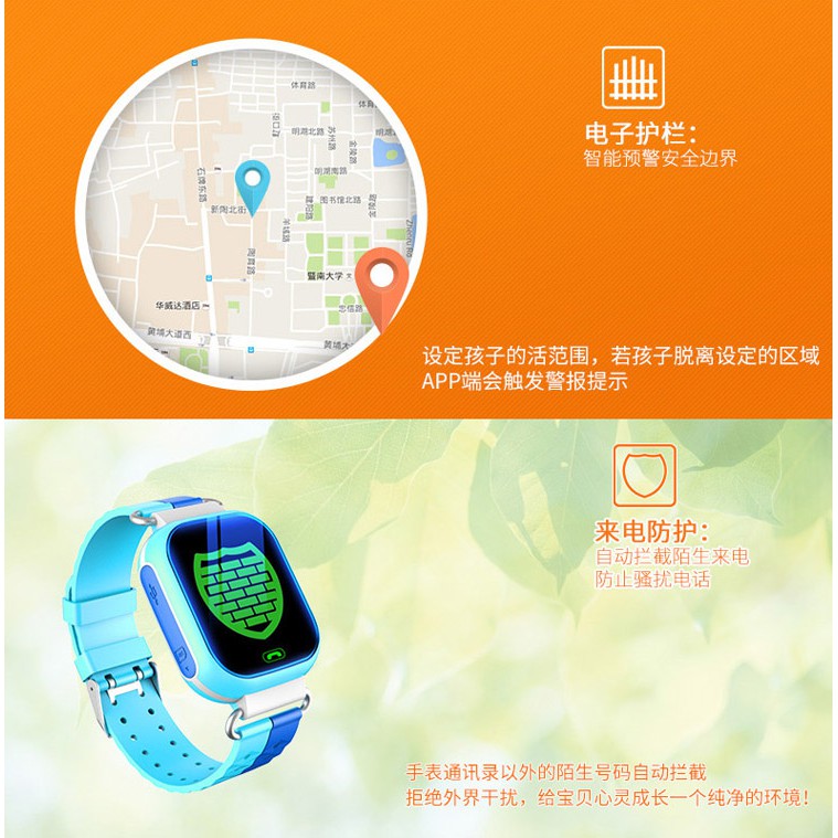 Đồng hồ định vị trẻ em GPS - Smart Watch Y5 Tracker GPS Mẫu mới - có cảm ứng, camera